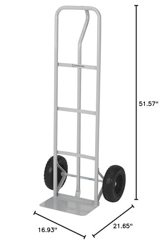 Strongway Steel Hand Truck, 600-Lb. Capacity, 2-Wheel High-Back Frame