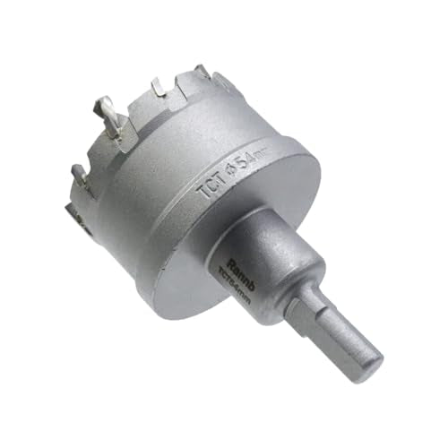 Carbide Tipped Hole Saw Drill Bit 2-1/8"/54mm Cutting Dia Hole Saw Cutter for Metal - size: 2-1/8"/54mm