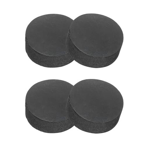 PATIKIL Rubber Solid Discs Washers, 4 Pcs Anti-Vibration Spacer 22mm OD x 8mm Thick Rubber Round Gasket Pad Bushings Spacer Washer for DIY Gasket Craft, Black - size: 22mm x 8mm