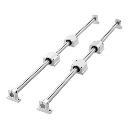 VEVOR Linear Rail Kit, SFC25, 2Pcs 1000 mm (39.4 inch) Linear Motion Guide Rails and 4Pcs Bearing Slide Blocks, for DIY Engraving Machine Lathe Milling Machine Slides, DIY Training Rocker Plate - size: SFC 25-1000mm