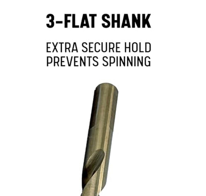 Drill America 1/2" Cobalt Stepped Point Drill Bit, GSC Series - size: 1/2 in