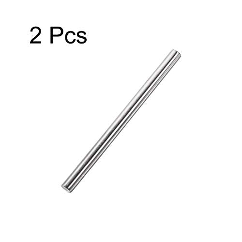 uxcell 8mm x 150mm 304 Stainless Steel Solid Round Rod for DIY Craft - 2pcs - size: 8 mm x 150 mm