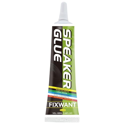 Loud Speaker Repair Glue Foam Side Dust Cap Rubber Edge Cone Basin Strong Adhesive 50ML/1.68 fl.oz (1)