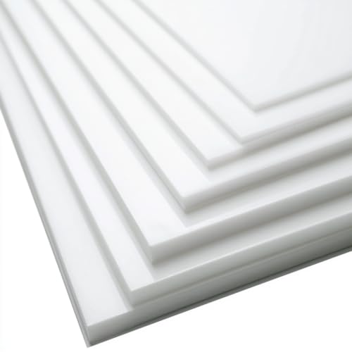 High Density Polyethylene Sheets HDPE Plastic Sheet Board for DIY, Heavy Duty Industry,1/2" Thick,Size 3"x 18", White Color 1PC - size: 1/2" x 3" x 18", style: White