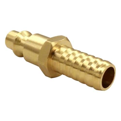 Joywayus 2PCS 3/8" Barb x 1/4" Coupling Industrial Air Hose Quick Connect - size: 1/4 inch