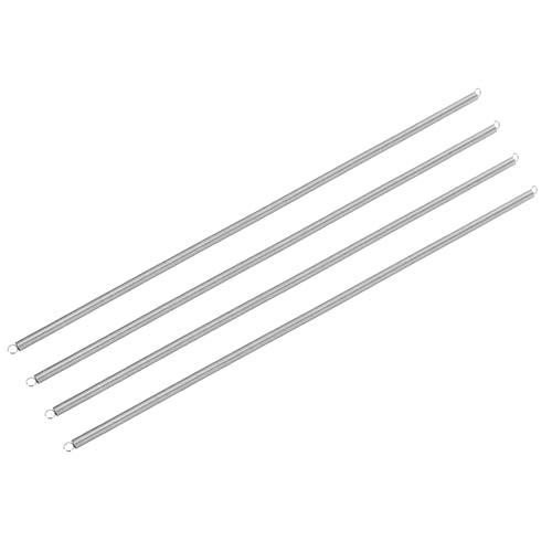 uxcell 4pcs Extension Springs 0.6x5x300mm/0.02x0.2x11.81in Extended Spring - size: 0.6x5x300mm/0.02x0.2x11.81in