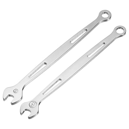 HARFINGTON 2Pcs Combination Wrench 5/6mm Metric 12-Point Box and Open End - size: 5mm/6mm
