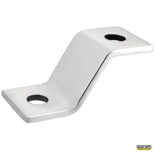 GG Grand General 33348 Stainless Steel Heavy Duty Angled Z Shape Mounting Bracket, Small - size: Small