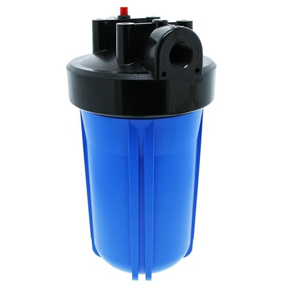 10-Inch Neo-Pure Water Filter Housing with Blue Sump and Black Cap, 3/4-Inch NPT Inlet/Outlet, Standard Cap Without Pressure Relief, Fits 10" x 4.5" Cartridges - size: 3/4 Inch NPT, style: Standard