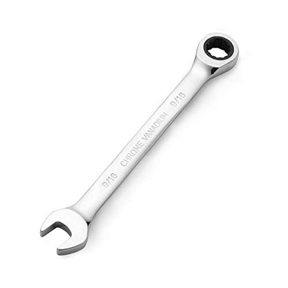 FLZOSPER 6-32mm Metric Ratchet Wrench,Box End Head 72-Tooth Ratcheting Combination Wrench Spanner (9/16 in.) - size: 14.29mm
