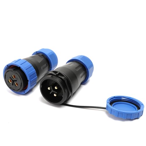 TY28 3 Pin Connector, Female Male Cable Plug Socket, Quick-Disconnect for Truck Camp Van Power Device Outdoor Electrical Automotive - color: In-line Mount, size: 3 Pin 45A