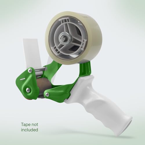 TAPEWELL Heavy Duty Metal Frame Packing Tape Dispenser Gun, 2 inch, Green - color: Green, size: 2 Inch