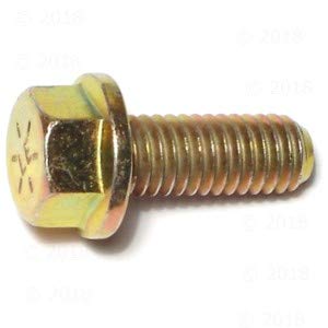 Hard-to-Find Fastener 014973240226 Grade 8 Coarse Hex Flange Bolts, 3/8-16 x 1, Piece-50 - size: 3/8-16 x 1"