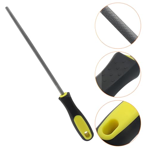 8 Inch Round File, Carbon Steel Rat Tail Metal File Tool - size: 8 inch