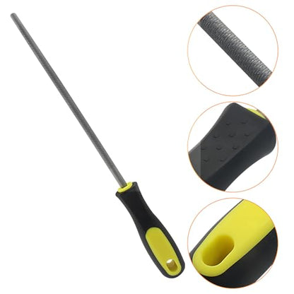 8 Inch Round File, Carbon Steel Rat Tail Metal File Tool - size: 8 inch