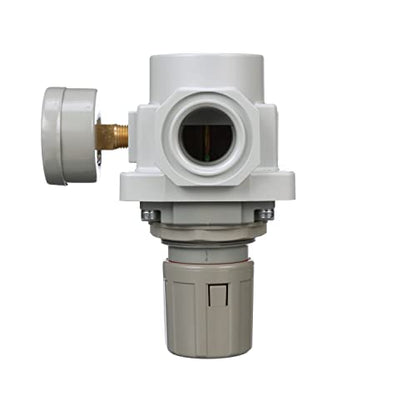 PneumaticPlus SAR600-N10BG Compressed Air Pressure Regulator, 1" NPT - size: 1" NPT