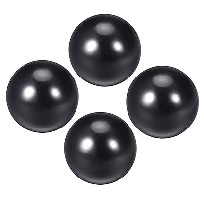 Thermoset Ball Knobs, M6 Female Thread 20mm Diameter, Plastic Metric Hand Screw Grip Black - (Applications: for Lathe Machinery Lever Handle), 4-Pieces - color: Black, size: M6 x 20mm