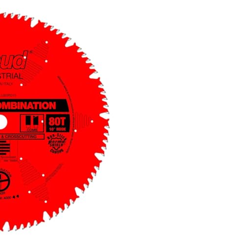 Freud LU83R015 15-in Thin Kerf Combination Blade with 1-in Arbor - style: 15-Inch 80 Tooth ATB Thin Kerf Combination Saw Blade with 1-Inch Arbor and PermaShield Coating
