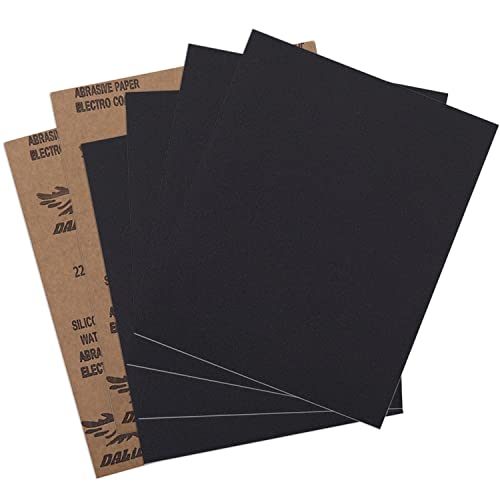 220 Grit Wet Dry Sanding Sheets Silicon Carbide Sandpaper 9x11 Inch 5pcs - color: 5pcs, size: 220 Grit