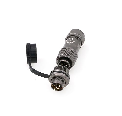 SZRMCC Weipu ST12 Waterproof Cable Connector 3Pin IP67 Metal Threaded Circular Aviation Power Connector Solder Electrical Wire Plug Socket 12mm (3 Pin 13A) - size: 3 Pin 13A