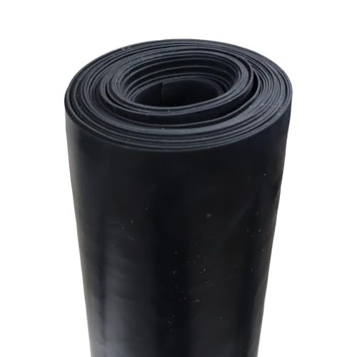 EPDM Rubber Sheet, Black, 60A, 0.031" x 24" x 36" - size: 24 x 36 x 0.031 in.