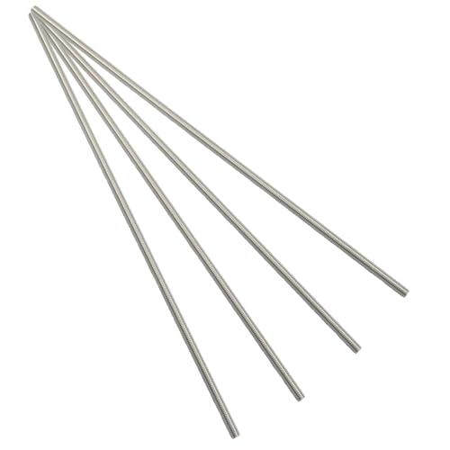 BokWin 4 Pack M5 x 250mm Fully Threaded Rod - size: M5 x 250mm