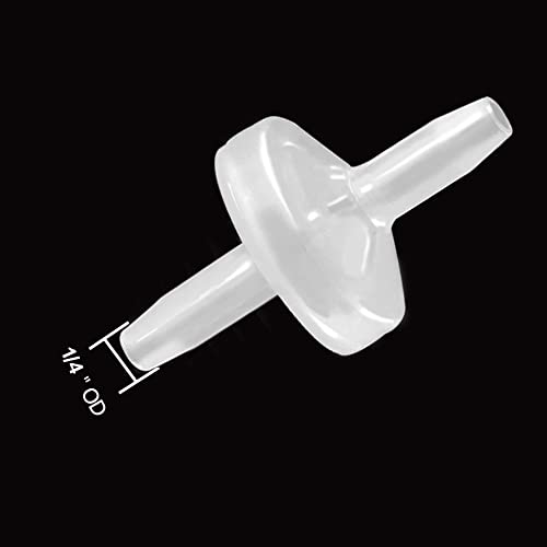 One Way Check Valve, 1/4"(6MM) Hose Barb Non Return (Pack of 3) - size: 1/4 Inch