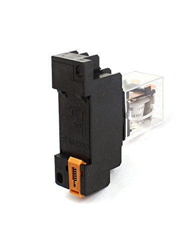 uxcell 2PCS JQX-13F DC12V Coil DPDT 8Pin Power Electromagnetic Relay