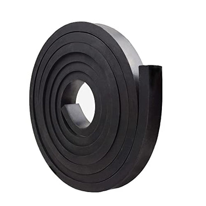 DEVNOL Rubber Strip 1/2(.500)" Thick X 1" Wide X 10'Long Grade 65A for Gasket, Surface Protection, Sealing - size: 1/2" x 1" x 10'