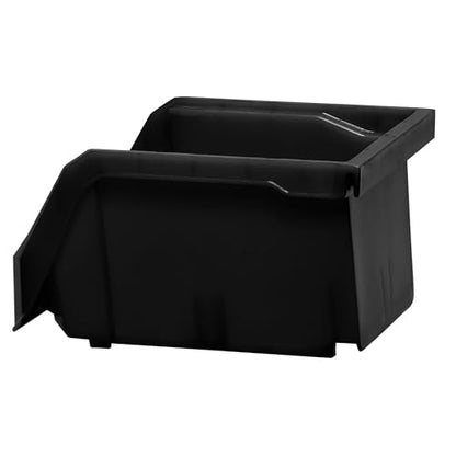 ReadySpace Extra-Small Stackable Plastic Storage Bins, 12-Pack, Black - color: Black, size: Extra-Small, 12-Pack
