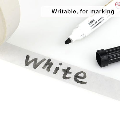 3 Pack White Painters Tape - Masking Tape 1 Inch Wide - Multi-Surface, Smart Adhesion, Indoor & Outdoor - 270FT Total - Paint Tape for Artist, DIY, Labeling, Art, Car, General Purpose (#3910) - color: White - 270FT