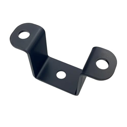 4 PCS 1.5x1.5" Square Tube Strap Clamps, 1.5 inch pipe strap, metal u clamp bracket for mounting,Powder Coated Black - size: 1.5x1.5"
