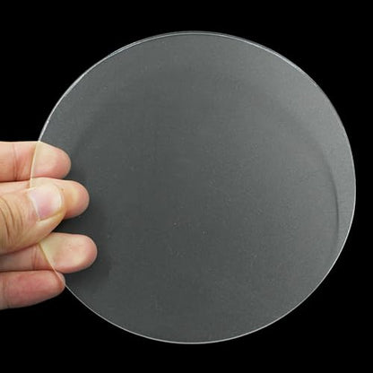 Hitefu Clear Circle Acrylic Sheets, 5 Inch, 10 Packs, 3mm Thick - size: 5 Inch