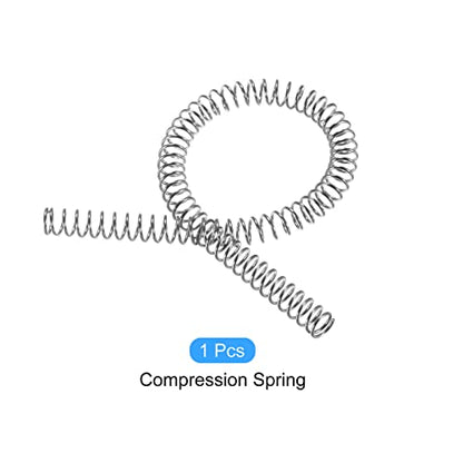 METALLIXITY Compression Springs (1x10mm OD,305mm L) Extension Spring - size: 1mm x 10mm x 305mm