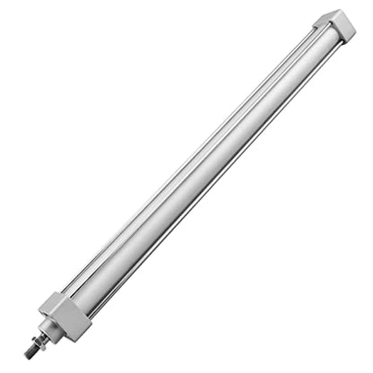 Heschen Tie-Rod Pneumatic Air Cylinder, SC 32-600, 32mm Bore, 600mm Stroke, PT 1/8 Port, Double Acting, Adjustable Cushion, Self-Lubricating Actuator for Industrial & Woodworking - size: 600mm Stroke