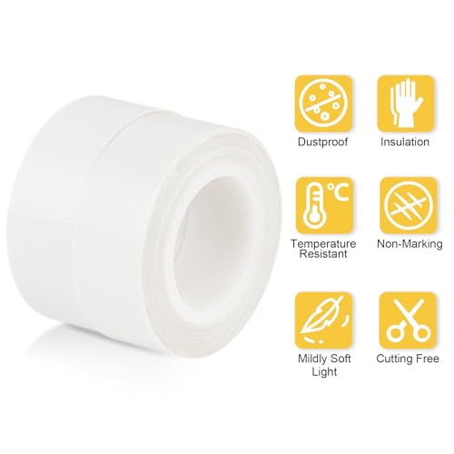 Light Soften Tape 2 PCS 0.78inx32.8ft LED Light Strip Masking Tape - color: White
