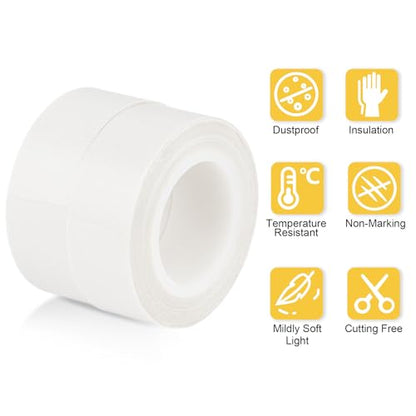 Light Soften Tape 2 PCS 0.78inx32.8ft LED Light Strip Masking Tape - color: White