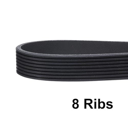 uxcell 187J8 PJ V-Ribbed Belt 8 Ribs 18.7" L x 0.74" W x 0.14" H, EPDM - size: 187J8