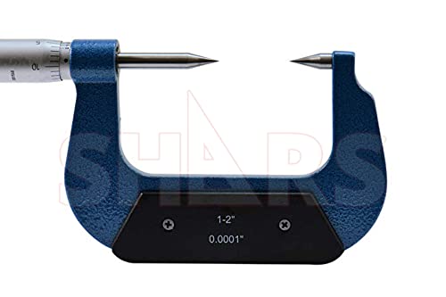 Shars 1-2" 30° Point Micrometer 303-2318 P) - size: 1-2" 303-2318