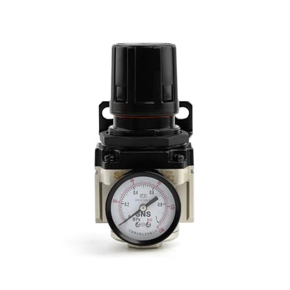 SNS AR4000-N04 Female Thread 1/2 NPT Air Pressure Regulator 0-150 PSI Adjustable,Bracket,Gauge - color: AR, size: 4000-N04