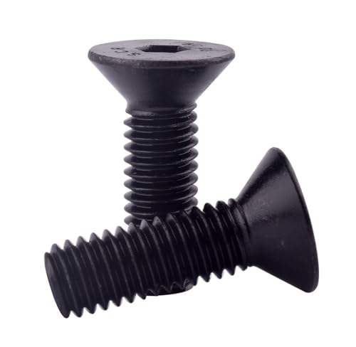 #8-32 x 1 Socket Cap Flat Head Countersunk Screws Bolts, Alloy Steel Grade 10.9 Black Oxide, Allen Hex Drive, Full Coarse Thread UNC, Pack of 30 - size: #8-32 x 1" (30Pcs)
