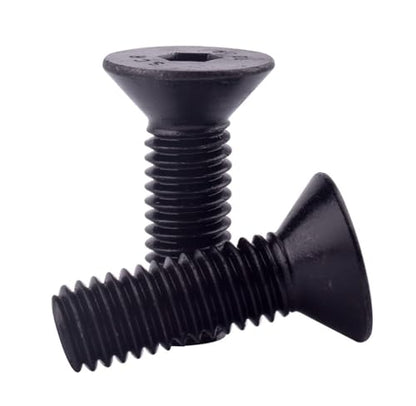 #8-32 x 1 Socket Cap Flat Head Countersunk Screws Bolts, Alloy Steel Grade 10.9 Black Oxide, Allen Hex Drive, Full Coarse Thread UNC, Pack of 30 - size: #8-32 x 1" (30Pcs)