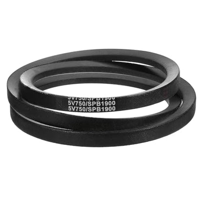 uxcell 5V750 V-Belt, Classic Wrapped Rubber V-Belt 75" Outside Circumference x 0.62" Width x 0.53" Height for Industrial Machinery Equipment, Black - size: 5V750