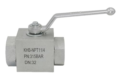 High Pressure Hydraulic Valve KHB 1-1/4'' NPT, Shut-Off 2 Way, Hydraulic Ball Valve 4650 PSI - size: KHB 1-1/4NPT(2 Way)