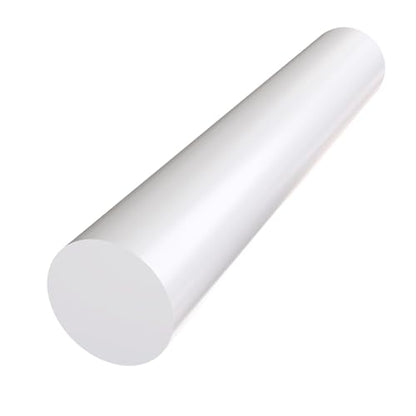 Defendifend Round Acetal Copolymer Rods 13-Inch Length Black Acetal Copolymer Rod Rigid Wear-Resistant Machinable Long Acetal Rods (POM rods) (1, White, 2.2 X 13 inch) - color: White, size: 2.2 X 13 inch