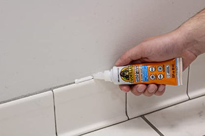 Gorilla 100% Silicone Caulk, 2.8 oz, 10 Year Mold Resistant, Clear, 2-Pack - color: Clear, size: 2 - Pack