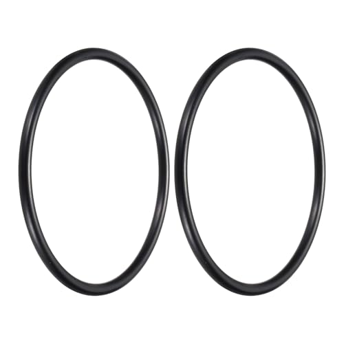 uxcell 2Pcs AS-429 Nitrile Rubber O-Rings 5" ID 5-1/2" OD 1/4" W Black - size: 5" ID 5-1/2" OD 1/4" Width
