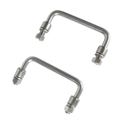 304 Stainless Steel Folding Handle, 90 Degree, 3.93in Hole Center - size: Hole Center 3.93in