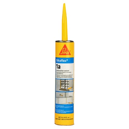 SIKA Sikaflex-1A Joint Sealant, Limestone, for Green and Damp Concrete, Premium Polyurethane Adhesive for Joints, Fast Cure, 10.1 fl. oz Cartridge - color: Limestone