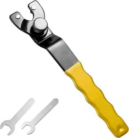 OLIREXD Angle Grinder Universal Adjustable Pin Wrench for Angle Grinder Machine (1, Yellow) - color: Yellow